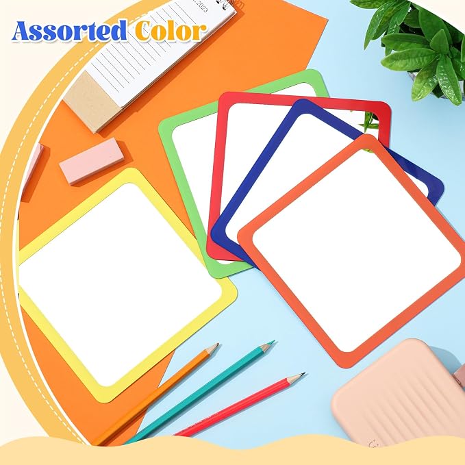 30 Pcs Small Mirrors for Craft 6 x 6 Mirror for Kid,Fulgent Colors | Shatterproof Mirrors in Bulk for Kids for Baby School Classroom Craft Chick Bird Brooders Grow out Pens