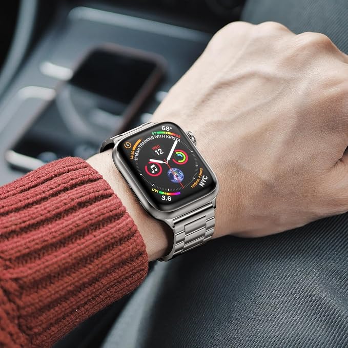 EPULY Metal Band Compatible with Apple Watch Bands for Men 40/41/38/42mm | Stainless Steel Strap Suitable for Business Setting, Casual & Everyday Wear, Fits iWatch Series 11 10 9 8 7 6 5 4 SE3 2 1