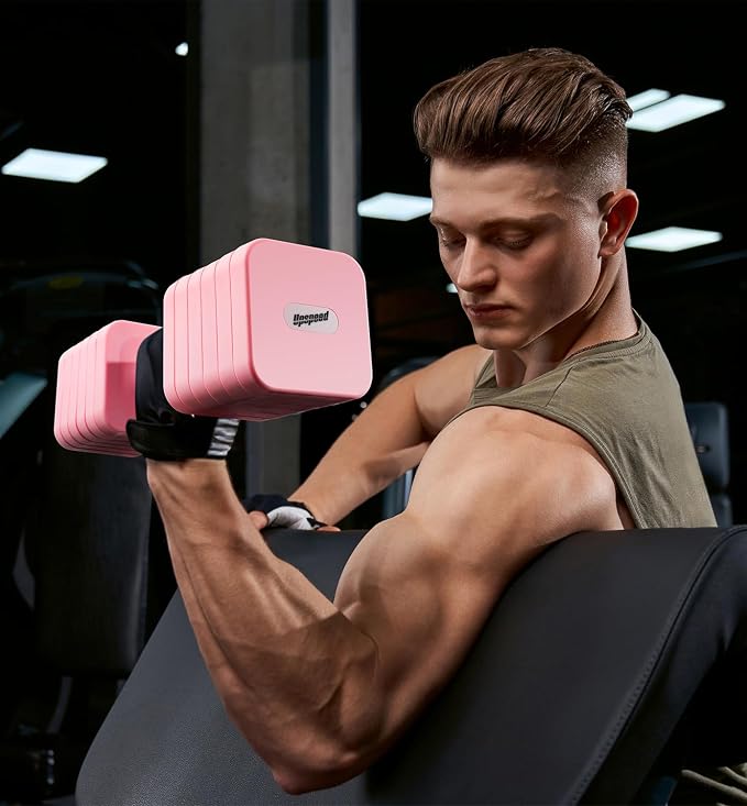 Adjustable Dumbbell Set for Women Men 7.5LB/10LB/15LB/20LB/25LB Each | Dumbbells Set of 2, Free Weight Set at Home Gym, Hand Weights with Locking/Metal Handle for Exercise Muscle Toning Rehab