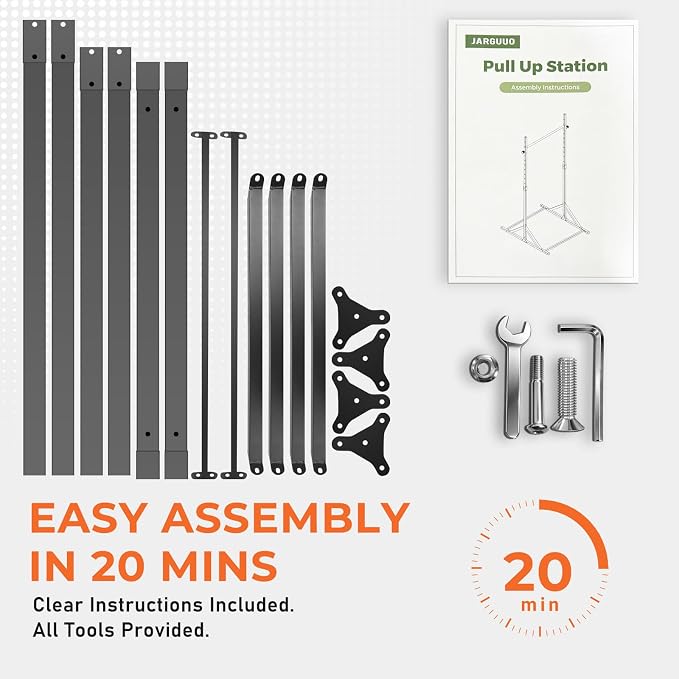 Freestanding Pull Up Bar Stand, Adjustable Chin Up Bar Outdoor | 440LBS Capacity, 7ft Tall Adjustable Stand, Strength Training, Home Gym, Outdoor Workout, Calisthenics Station
