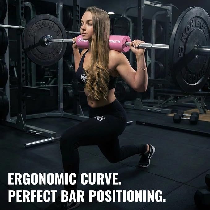 Advanced Squat Pad - Barbell Pad for Hip Thrusts, Squats & Lunges - Neck & Shoulder Squat Bar Pad Cushion Support Foam for Extra Comfort