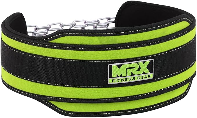 MRX Weight Lifting Belt DIPPING BELTS with Metal Chain Exercise & Fitness