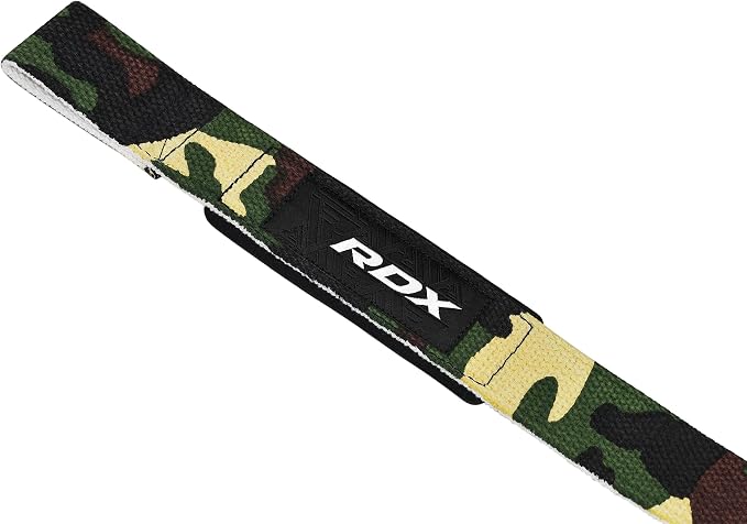 RDX Lifting Straps for Weightlifting –100% Cotton Heavy Duty Gym Wrist Strap with 5MM Neoprene Padding, 60CM Anti-Slip Hand Grip Wraps for Deadlifts Powerlifting Workouts Strength Training, Men Women