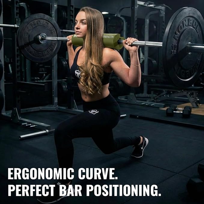 Advanced Squat Pad - Barbell Pad for Hip Thrusts, Squats & Lunges - Neck & Shoulder Squat Bar Pad Cushion Support Foam for Extra Comfort