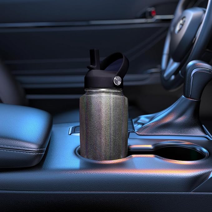 SENDESTAR Water Bottle,Wide Mouth Stainless Steel Vacuum Insulated Double Wall Keep Liquids Cold or Hot All Day,Sweat Proof Sport Design,Fit Car Cup Holder,Laser Grey,40,Ounces