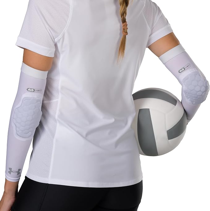 Under Armour Volleyball Padded Elbow Sleeves - Compression Sleeves for Arm Protection & Comfort - Sew-Free Volleyball Gear