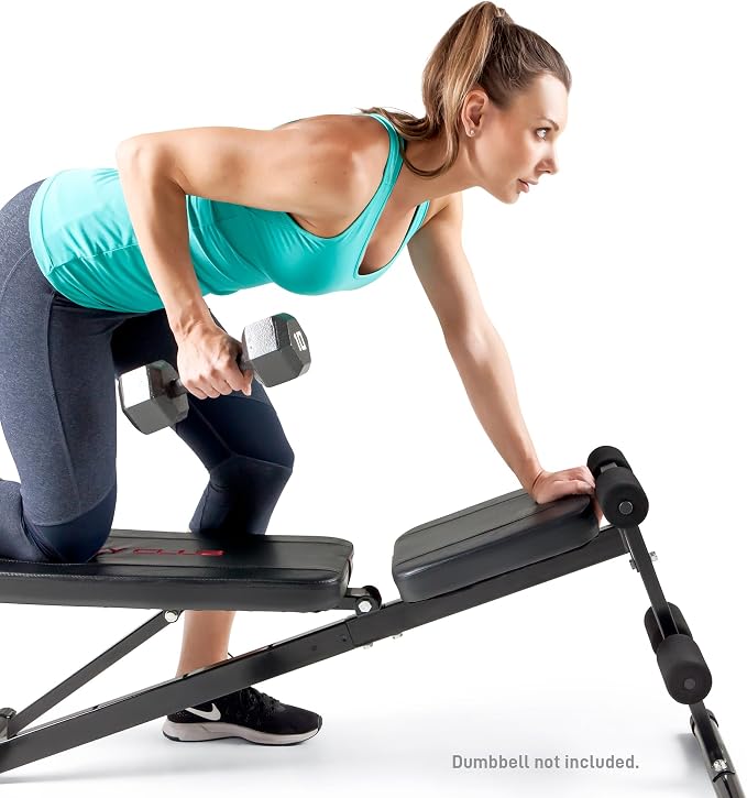 Marcy Multi-Position Adjustable Utility Bench for Home Gym Weightlifting and Strength Training