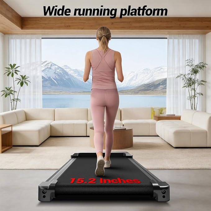 18% Incline Folding Treadmills for Home, 3.0HP Quiet Brushless Motor, 3 Manual Incline Levels, 12 Workout Programs, LED Display, 350 LBS Capacity, 0.6-7.5 MPH Compact Walking Pad for Small Spaces