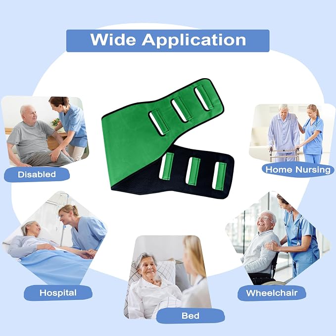 Transfer Belt Transfer Sling Padded Gait Belts with Seniors Patient Lift | Heavy Duty Gait Belt,Mobility Standing and Lifting Aid for Disabled,Elderly,Injured-Safely Move from Bed and Wheelchair