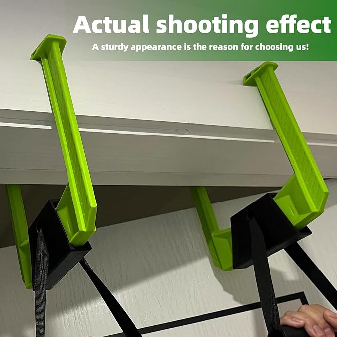 Portable Pull Up Bar - Adjustable Doorway Home Gym with 330lbs Capacity - No Screw Installation for Workout Anywhere - Lightweight Travel Fitness Equipment