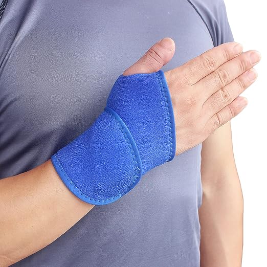 YUNYILAN Wrist Brace Wrist Wraps for Carpal Tunnel 2 Pack Wrist Brace Compression Straps Hand Support, Adjustable Wrist Support for Arthritis and Tendinitis, Joint Pain Relief (Blue)