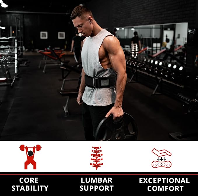 Bear Grips Weight Lifting Belt, Weightlifting Belt for Women, Weight Belt For Men Gym Belt With Locking Buckle, Nylon Belt, Squat Belt, Deadlift Belt, Workout Belt, Exercise Belt for Back Support