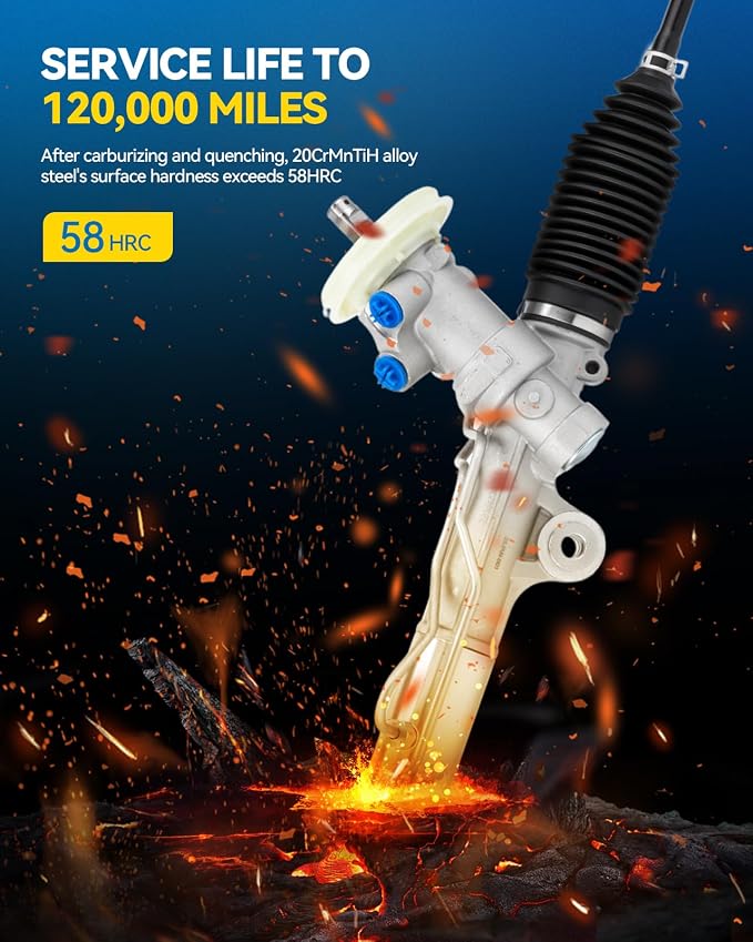 PHILTOP Power Steering Rack and Pinion for 97 Century, 98-02 Century Custom | with Outer Tie Rod Ends Replace No.26056808, 22186, 26079913