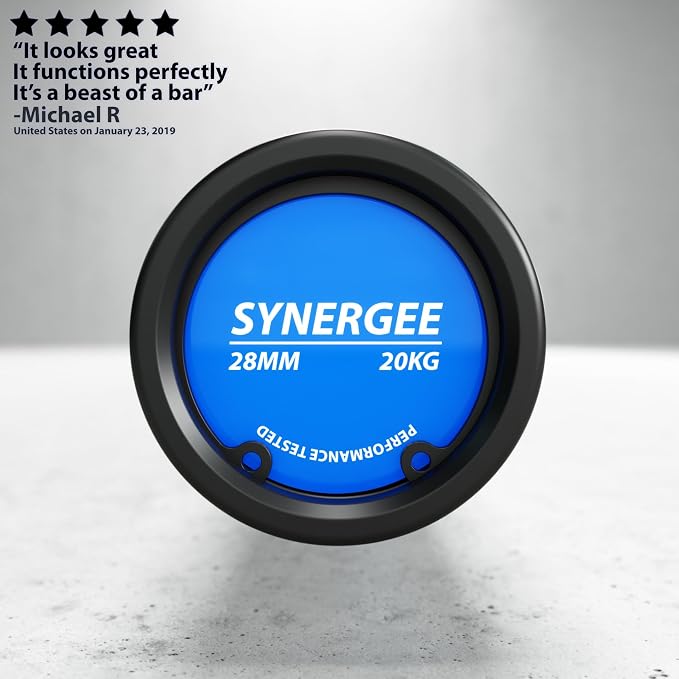 Synergee Regional Barbells – 20 kg and 15 kg Chrome and Phosphate