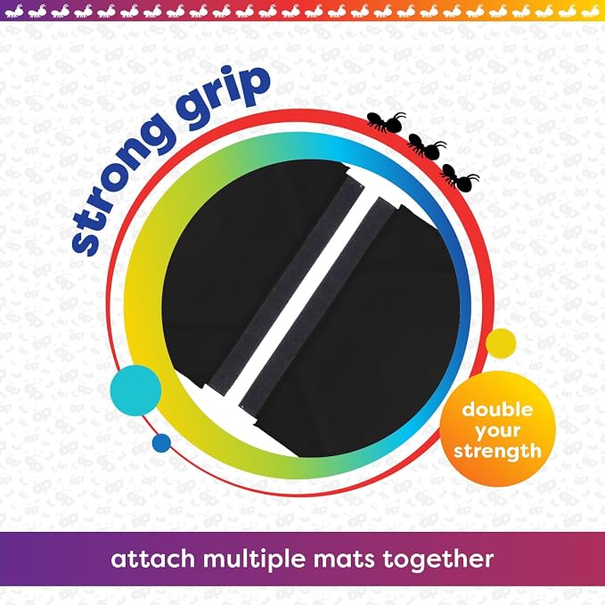 Antsy Pants Tumbling Mat for Kids – Gymnastics Mat, Easy to Clean, Sturdy, Foldable Tumbling Mats, Padded, Lightweight, Portable, Gymnastics Equipment for Active Play