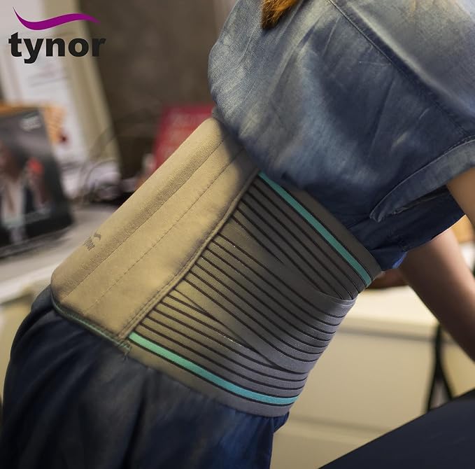 TYNOR Back Support Belt Adjustable Back Brace for Lower Back Pain,Breathable Lumbar Support Belt for Men & Women, Lower Back Brace for Herniated Disc, Sciatica & Heavy Lifting (XXL, Classic Black)