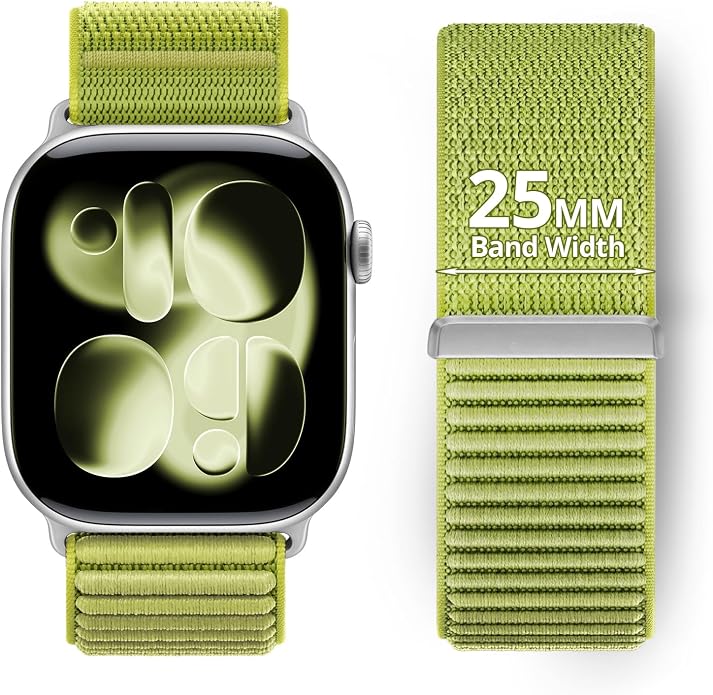 Nylon Loop Sport Band Compatible with Apple Watch Ultra 3 2 Band 49mm 46mm 45mm 44mm 42mm 41mm 40mm 38mm Women Men, Stretchy Strap Elastic Fabric Wristband for iWatch Series 11 10 SE 9 8 7 6 5 4 3 2 1