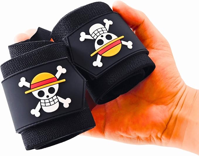 Anime Wrist Wraps Ideal for Weightlifting, Powerlifting, and Crossfit. One Size Fits All. Premium Wrist Support for Gym Workouts
