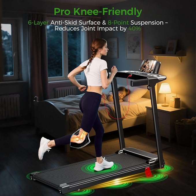 Foldable Treadmill for Home, 3-in-1 Walking Pad with Incline Handle Bar, 300LBS Capacity, 3.0HP Quiet Brushless, Small Treadmills for Small Spaces FutureGlide