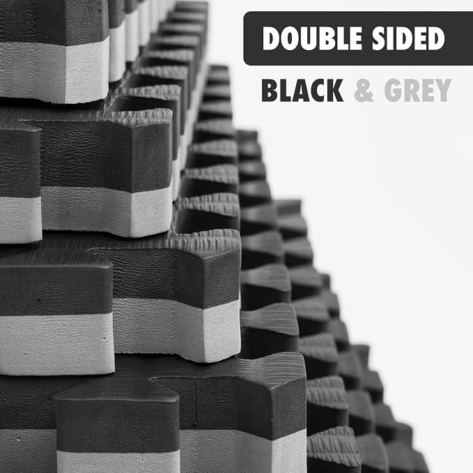 Gold BJJ Home Jiu Jitsu Mats - Extra Thick 1.5" Interlocking Puzzle Mats for Grappling, Wrestling, MMA & Judo Training Room Flooring