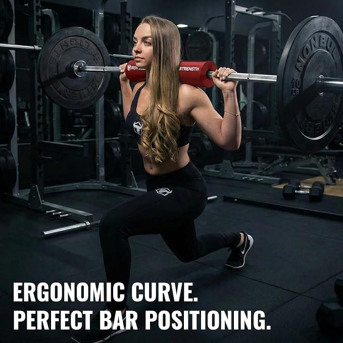 Advanced Squat Pad - Barbell Pad for Hip Thrusts, Squats & Lunges - Neck & Shoulder Squat Bar Pad Cushion Support Foam for Extra Comfort