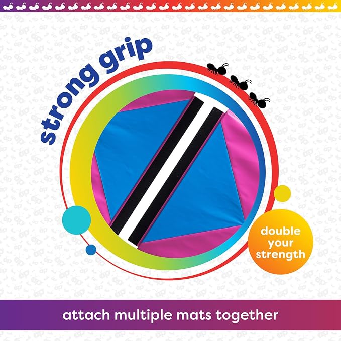 Antsy Pants Tumbling Mat for Kids – Gymnastics Mat, Easy to Clean, Sturdy, Foldable Tumbling Mats, Padded, Lightweight, Portable, Gymnastics Equipment for Active Play