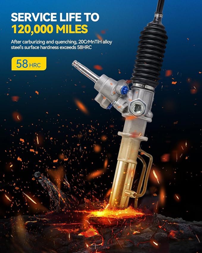 PHILTOP Hydraulic Power Steering Rack and Pinion Replacement For 2000-2004 Outback, 2003 Baja, 2004-2006 Baja 2.5L Replace 26-2401
