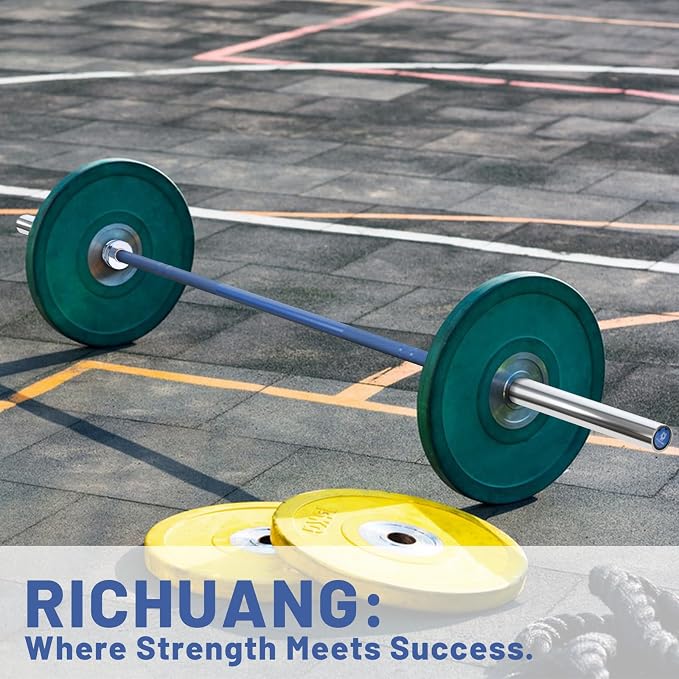 7ft Olympic Barbell 28mm 45lb – 500/700/1000LB Bar for Home Gym | Ceramic coated steel. Smooth spinning sleeves. Fits 2" plates. For snatch, clean and jerk, squats, deadlifts, bench press.