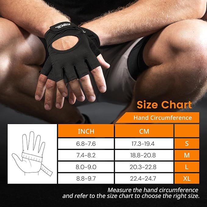 ATERCEL Gym Gloves for Women, Workout Gloves for Gym Weightlifting Exercise | Full Palm Protection | Breathable & Lightweight | For Men & Women | Cycling & Climbing Ready