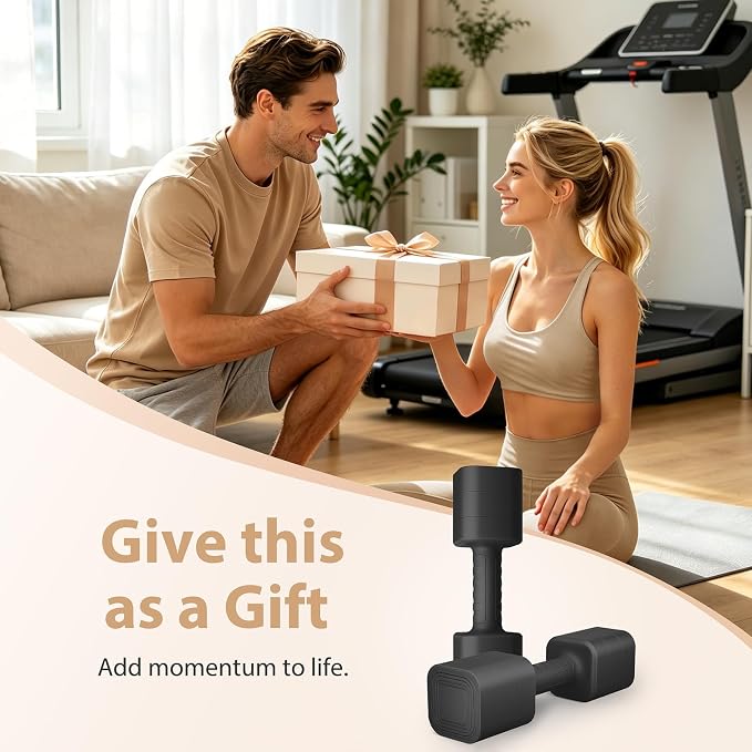 Adjustable Dumbbell Set of 2, 2.2-20LB Adjustable Weight Set, 3 in 1 Free Weights Dumbbells Set for women men at home, 2.2lb, 3.6lb, 5lb,10lb, 20lb, for Home, Office, Gym Exercise Training, Anti-slip Handle