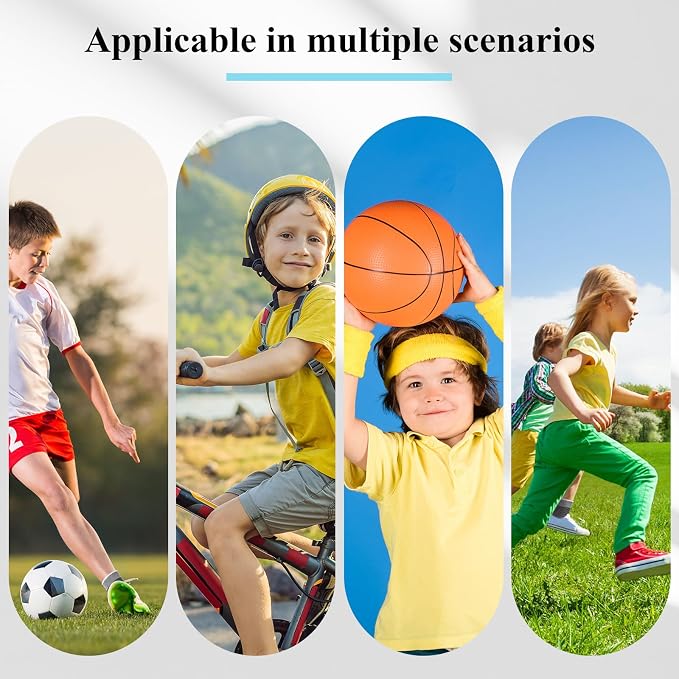 Haysandy 4 Pieces/ 2 Pair Kids Ankle Support Brace Elastic Kids Compression Socks Knitted Ankle Sleeve for Jogging Running Fitness(Gray,5-10 Years)