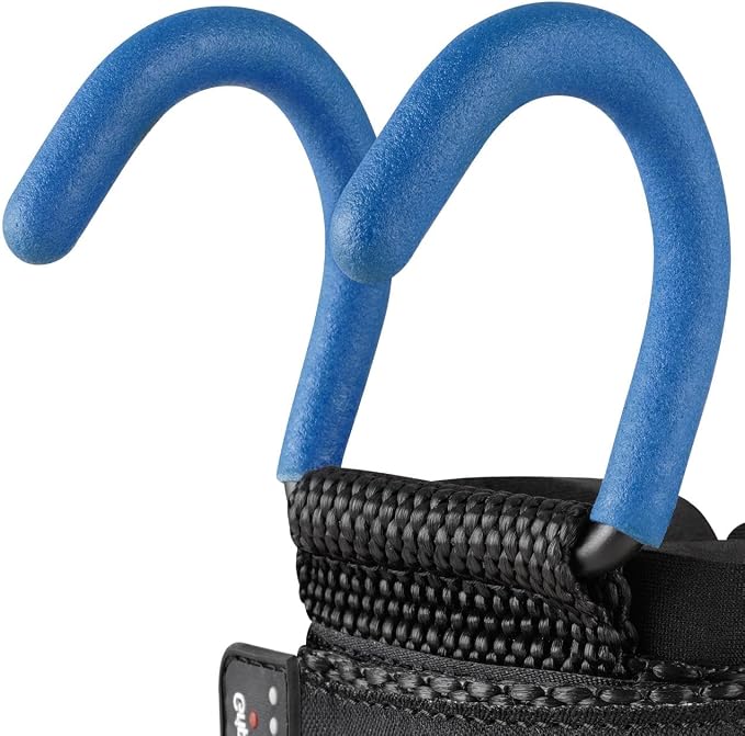 Weight Lifting Rod Hooks Heavy Duty Wrist Wraps Power Weight Lifting Training Gym Grips Straps Set of 2