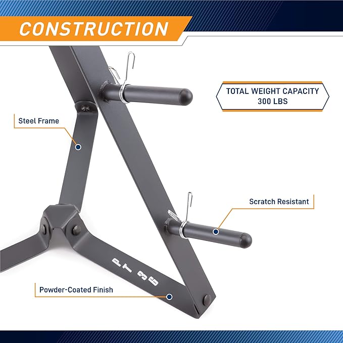 Marcy Plate Tree for Standard Size Weight Plates/Storage Rack for Exercise Weights PT-36