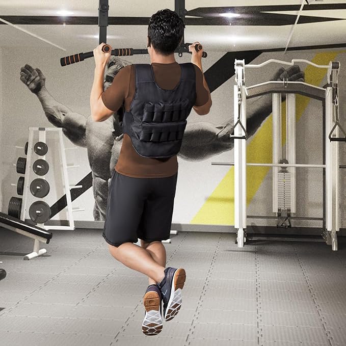 Wall Mount Pull Up Bar Wall Mounted Body Press Pull Up Bar Gym Chin-Up for Upper Body Workout