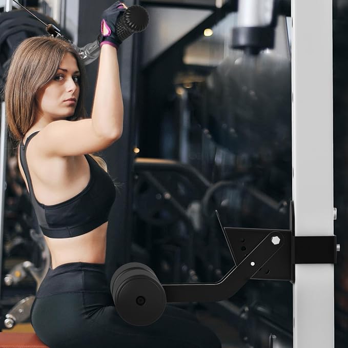 SELEWARE Squat Rack Attachment for Power Cage with 5/8" or 1" Holes | Y-Shaped Dip Bar Attachment, Nordic Hamstring Curl Attachment & Lever Arms for 2x2 or 3x3 Power Rack, Home Gym Accessories