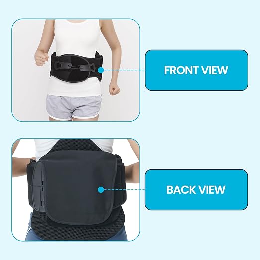 Comfyorthopedic LSO Back Brace for Lower Back Pain for Women & Men for Herniated Disc, Scoliosis, Post Surgery, Spine Fractures, Sciatica Relief Medical Grade Rigid Lumbar Support L0648/L0631