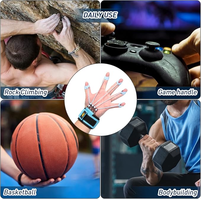 Finger Strengthener & Finger Exerciser, 3 Resistance Levels for Grip Training