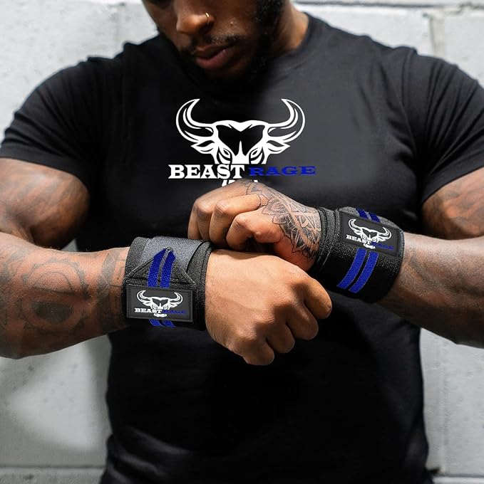 Wrist Wraps for Weightlifting - Adjustable Lifting Straps With Thumb Loop for Enhanced Gym Support, Powerlifting, Bodybuilding and Workout