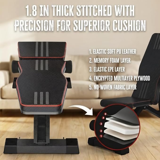 YOLEO 1+X Olympic Weight Bench Set with Rack, Upgraded Roman Chair, Preacher Curl & Leg Extension, 1870LBS Foldable Bench Press System for Full Body & Posterior Chain Training Home Gym