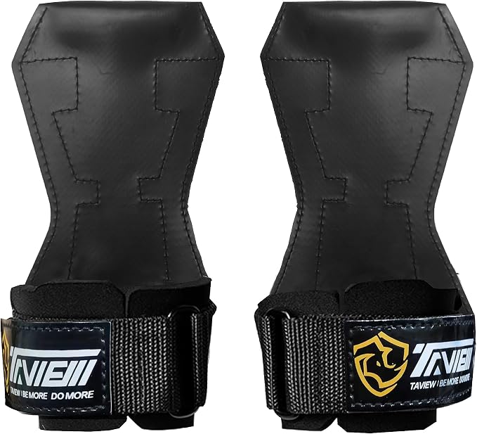TAVIEW Wrist Straps for Weightlifting for Maximum Grip Support - Lifting Deadlift Strap & Weight Lifting Grips Gloves for Working Out Pull Up Deadlifting & Shrugs