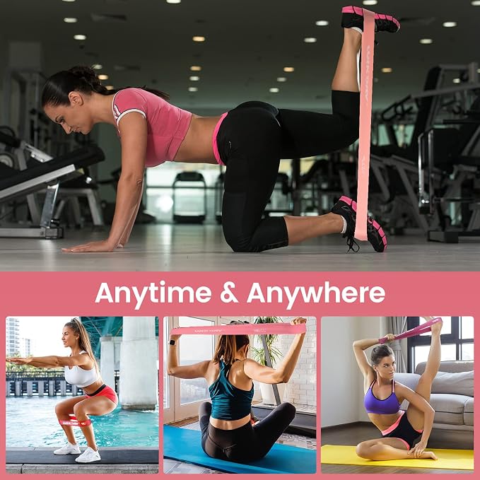 WIKDAY Resistance Bands for Working Out Exercise Loop Bands Workout Bands Set for Men Women Body Stretching, Crossfit Training, Home Workout, Physical Therapy, Booty Legs, Set of 5