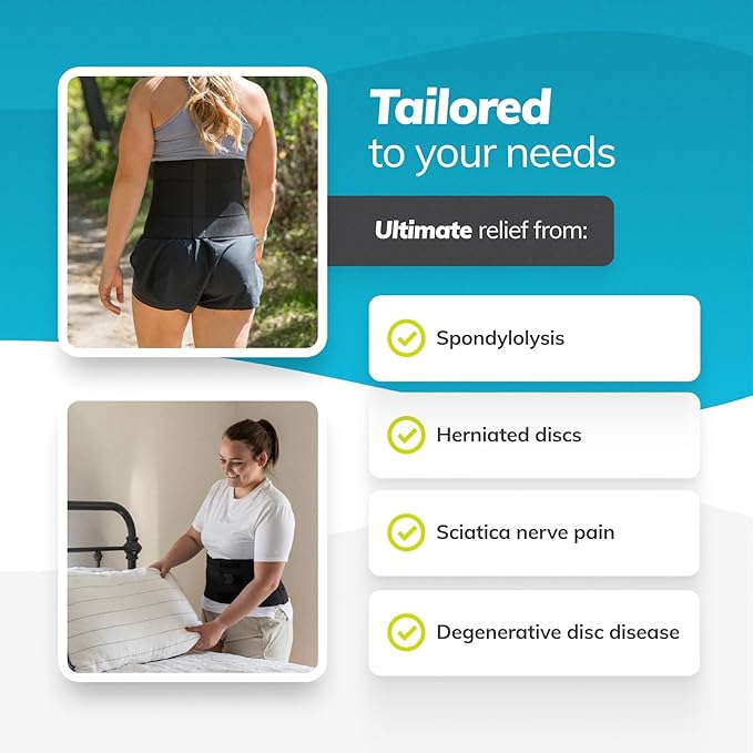 BraceAbility Elastic Low Back Brace - Compression Lower Back Support Belt for Sciatica, Heavy Lifting at Work, Herniated Disc, Workouts, Sleeping, Lumbar Support, Back Pain in Women and Men (XL)
