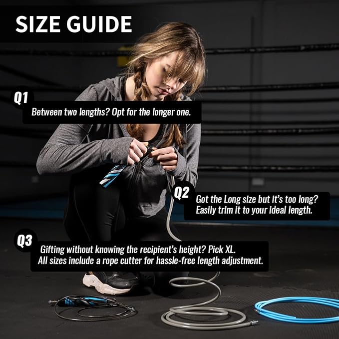 HEREROPE Weighted Jump Rope for Men Women Interchangeable 1/6lb 1/4lb 1/2lb Heavy Jump Rope- Adjustable Length, Tangle Free, Smooth Ball Bearing, Anti-slip Grip, Skipping Rope for Weight Loss