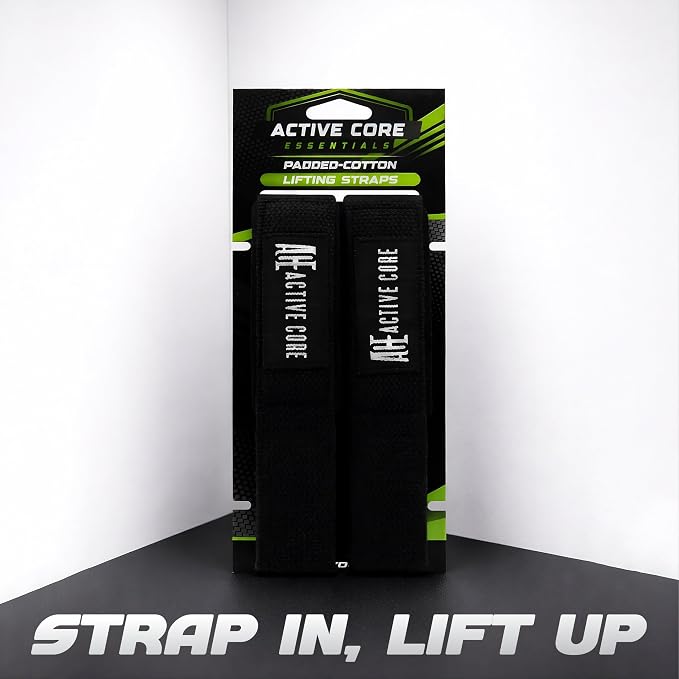 Lifting Wrist Straps for Weightlifting, Weight Lifting Straps Gym Strength Training, Neoprene Padded Wrist Support, Deadlift Straps for Men & Women, 22.5 Inch Cotton