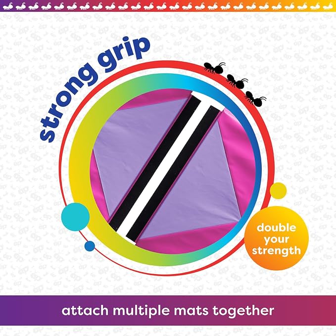 Antsy Pants Tumbling Mat for Kids – Gymnastics Mat, Easy to Clean, Sturdy, Foldable Tumbling Mats, Padded, Lightweight, Portable, Gymnastics Equipment for Active Play