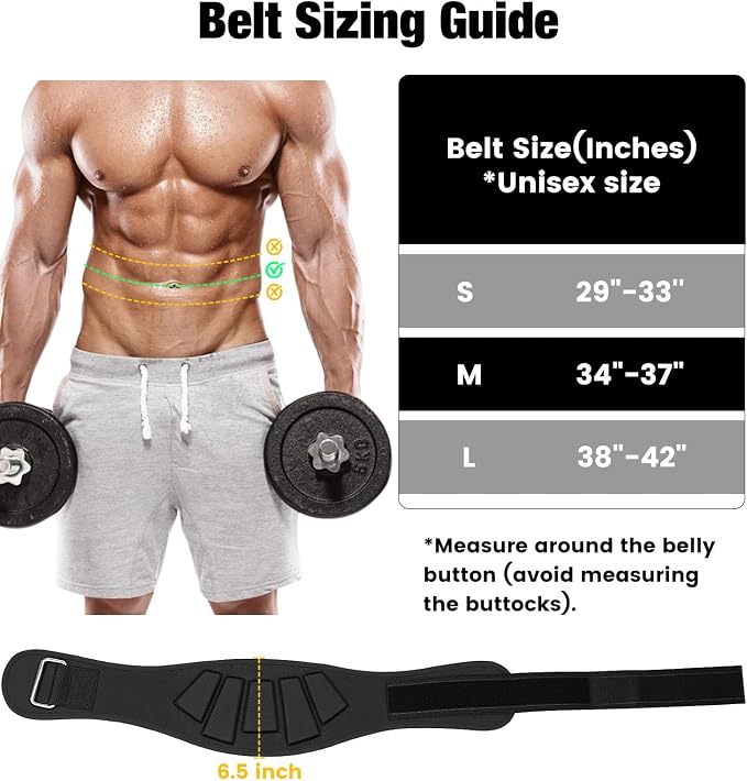 Weightlifting Belt & Wrist Wraps Combo - Auto-Lock Weight Lifting Belt 6.5" Back Support with 0.4" Foam, Adjustable Wrist Wraps for Weightlifting - for Men & Women Beginners & Pros