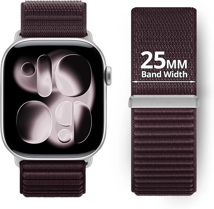 Nylon Loop Sport Band Compatible with Apple Watch Ultra 3 2 Band 49mm 46mm 45mm 44mm 42mm 41mm 40mm 38mm Women Men, Stretchy Strap Elastic Fabric Wristband for iWatch Series 11 10 SE 9 8 7 6 5 4 3 2 1