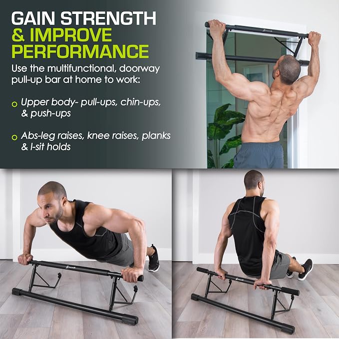 ProsourceFit Pull Up Bar for Multi Use Fitness & Home Gym Exercise