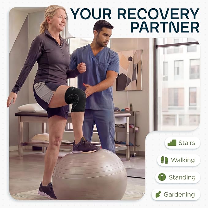 Rymora Knee Supports for Men and Women - Choice of Single or Pair