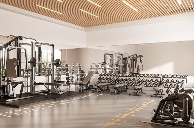 TETOTE Gym Mirrors for Home Gym Wall Large 65" x 24" - 2PCS Workout Exercise Fitness Mirror, Tempered Glass Frameless Full Length Mirror for Garage, Dance Studio, Yoga, Bedroom, Living Room